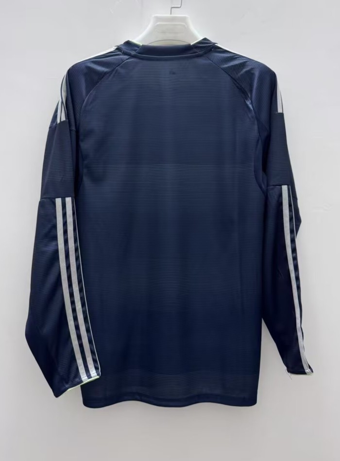 25-26 RMA Away Long Sleeve Fans Soccer Jersey