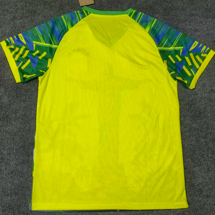 25-26 Brazil Yellow Green Special Edition Training shirts 1:1 Thai Quality(黄袖口)