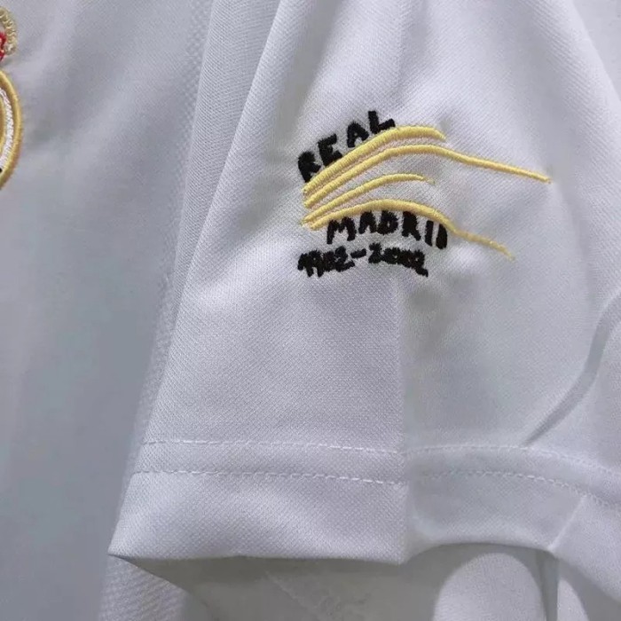 2002 RMA Centenary Home Retro Soccer Jersey