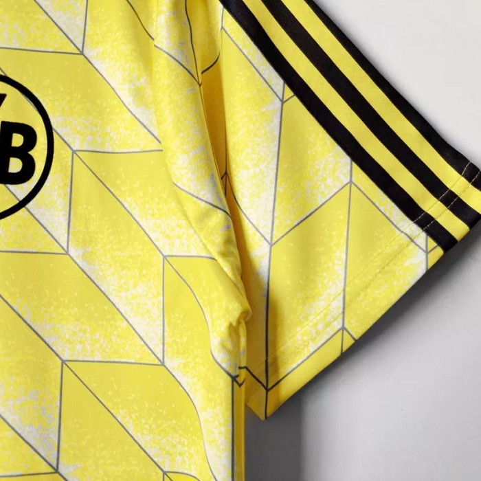 1988 Dortmund Yellow Retro Soccer Jersey