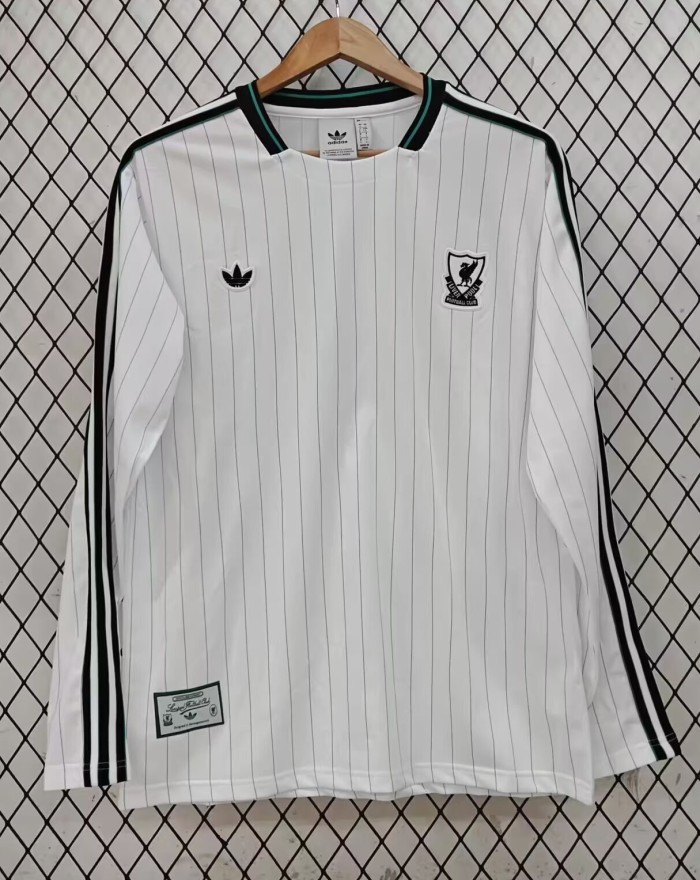 25-26 LIV White Casual Edition Long Sleeve Training Shirts