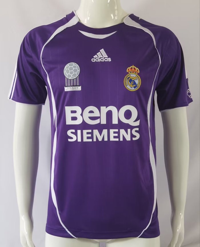 2006-2007 RMA  Away Retro Soccer Jersey