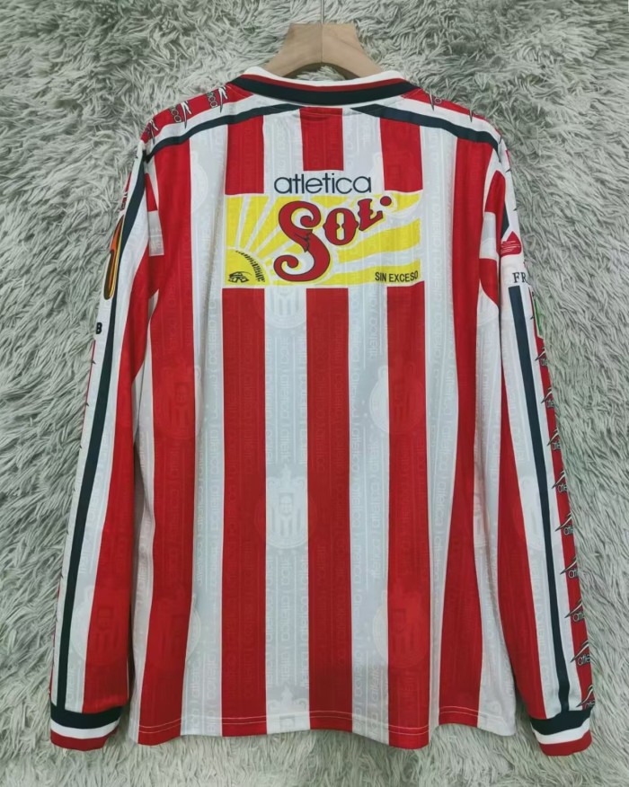 1997-1998 Chivas Home Long Sleeve Retro Soccer Jersey
