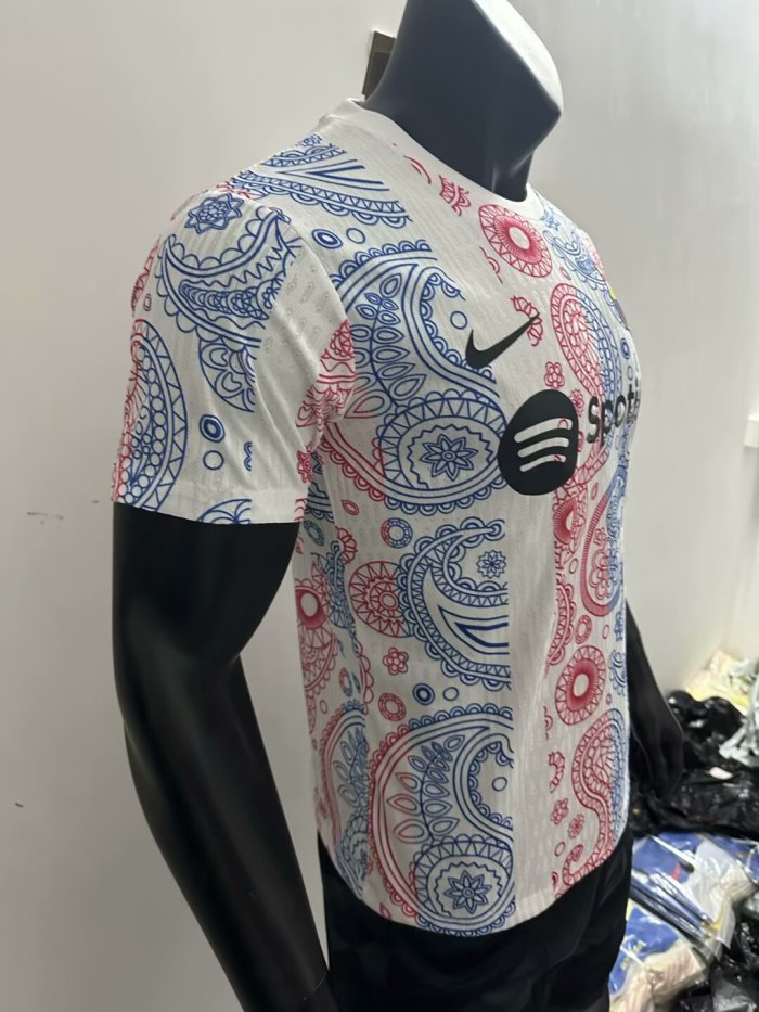 25-26 BAR White Special Edition Player Version Training Shirts