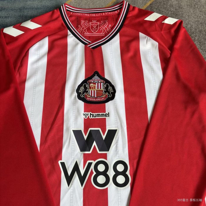 25-26 Sunderland Home Long Sleeve Soccer Jersey (长袖)