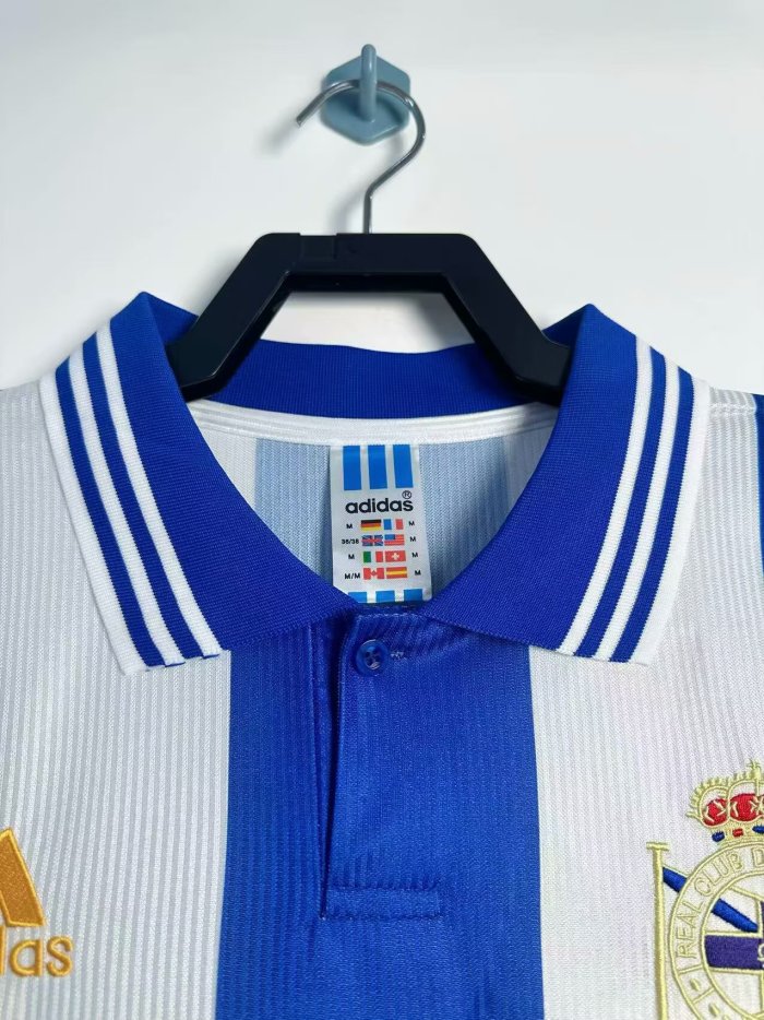 1999-2000 La Coruna Away Long Sleeve Retro Soccer Jersey