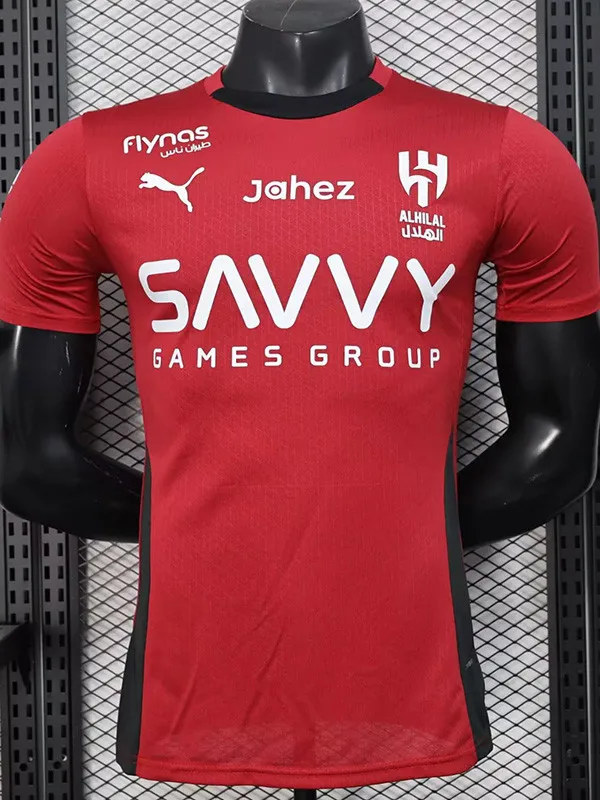 25-26 Al-Hilal Red Special Edition Player Version Soccer Jersey 1:1 Thai Quality