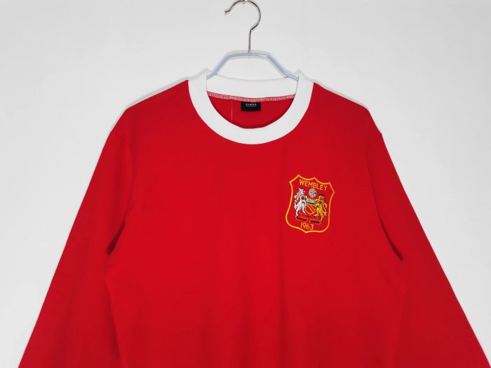 1963 Man Utd Home Long Sleeve Retro Soccer Jersey
