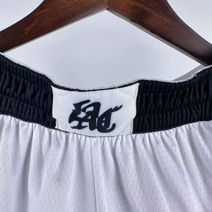 CLIPPERS Latin White City Edition Top Quality NBA Pants