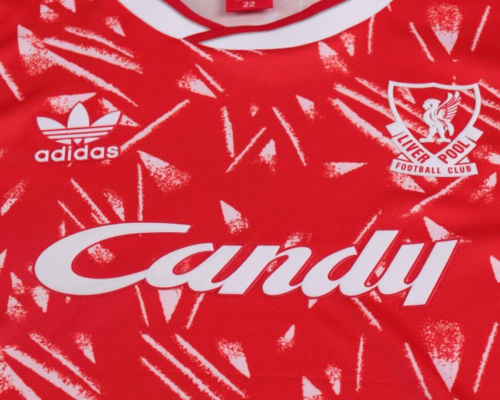 1989-1991 LIV Home Retro Kids Soccer Jersey