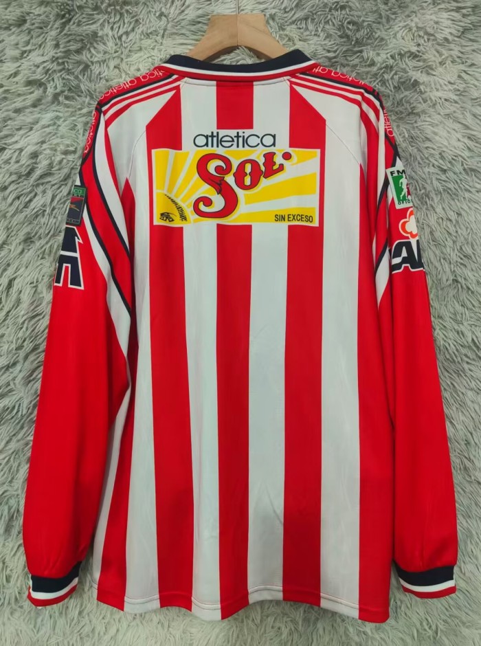 1998-1999 Chivas Home Long Sleeve Retro Soccer Jersey