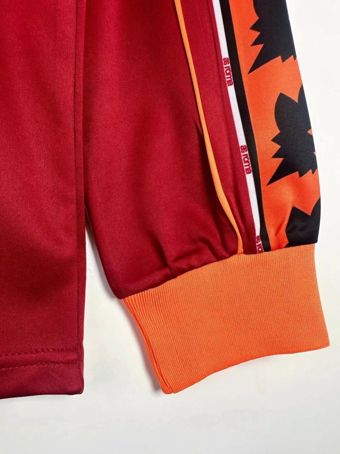1998-1999 Roma Home Long Sleeve Retro Soccer Jersey