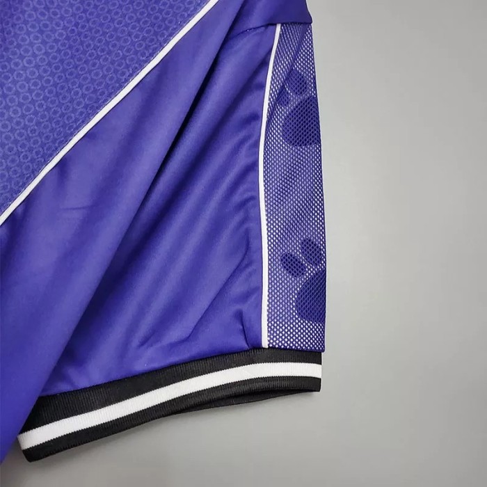 1997-1998 RMA Away Blue Retro Soccer Jersey