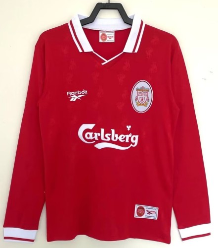1996-1997 LIV Home Long Sleeve Retro Soccer Jersey