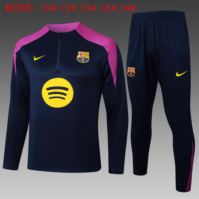 25-26 BAR High Quality Kids Half Pull Tracksuit