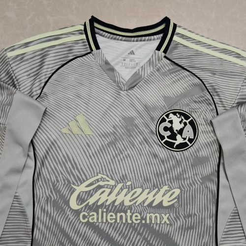25-26 Club America Third Long Sleeve Soccer Jersey (长袖)