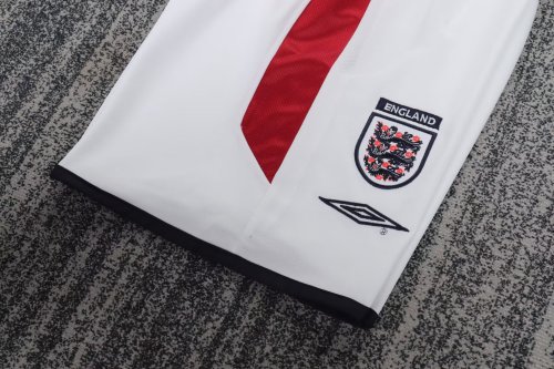2004 England Home Kids Retro Soccer Jersey