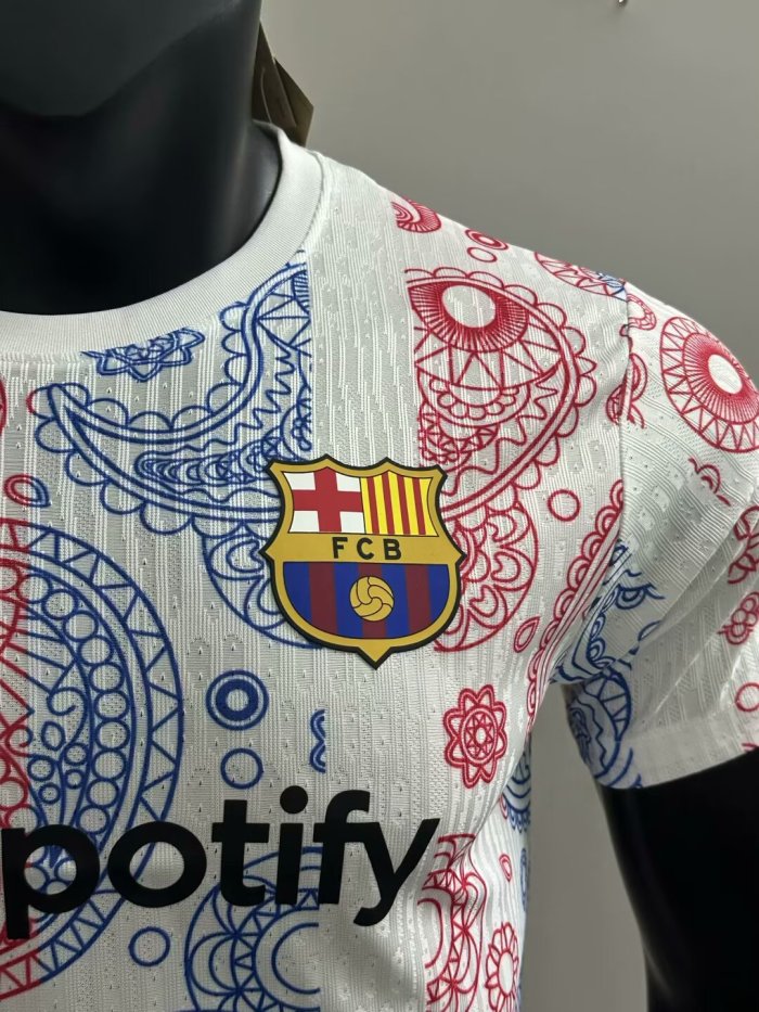 25-26 BAR White Special Edition Player Version Training Shirts