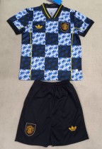 25-26 Man Utd Blue Special Edition Kids Soccer Jersey