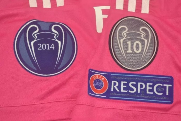 2014-2015 RMA Away Pink Retro Soccer Jersey