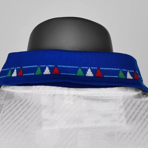1994 Italy Away White Retro Soccer Jersey