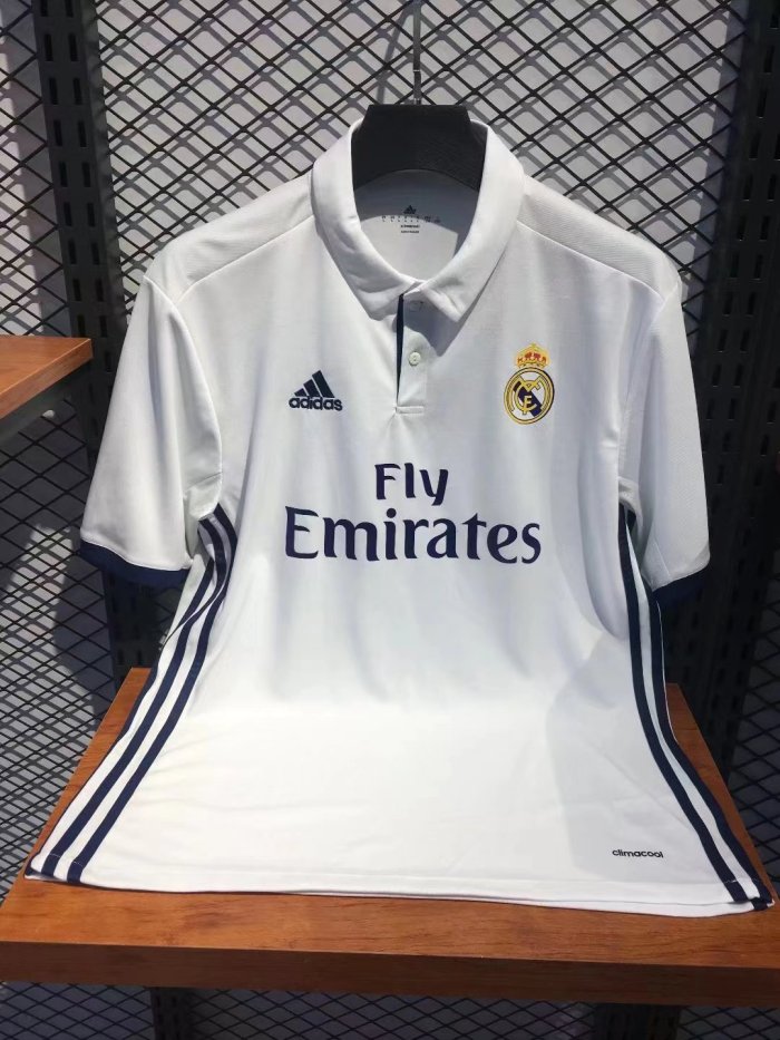 2016-2017 RMA Home Retro Soccer Jersey