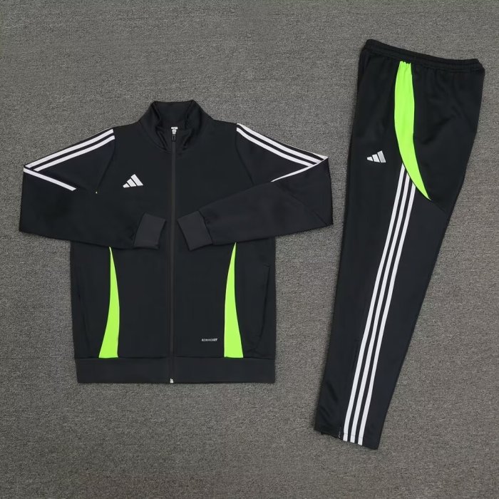 2024 AD Black Jacket Tracksuit