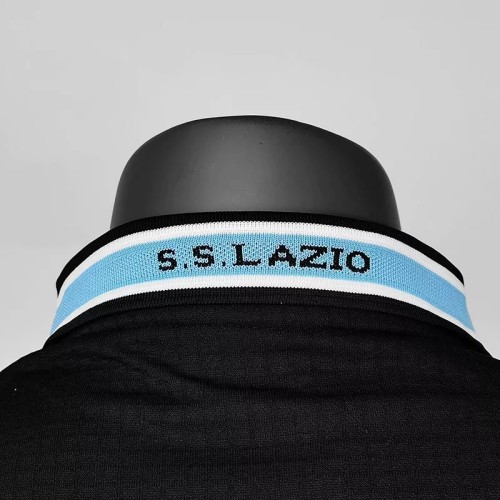 1998-2000 Lazio Away Black Retro Soccer Jersey