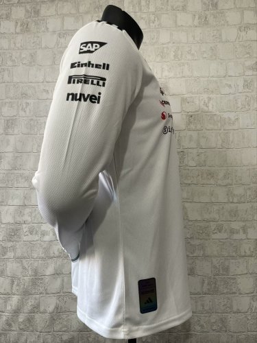 2025 F1 Benz New Pattern Long Sleeve Racing Suit 长袖