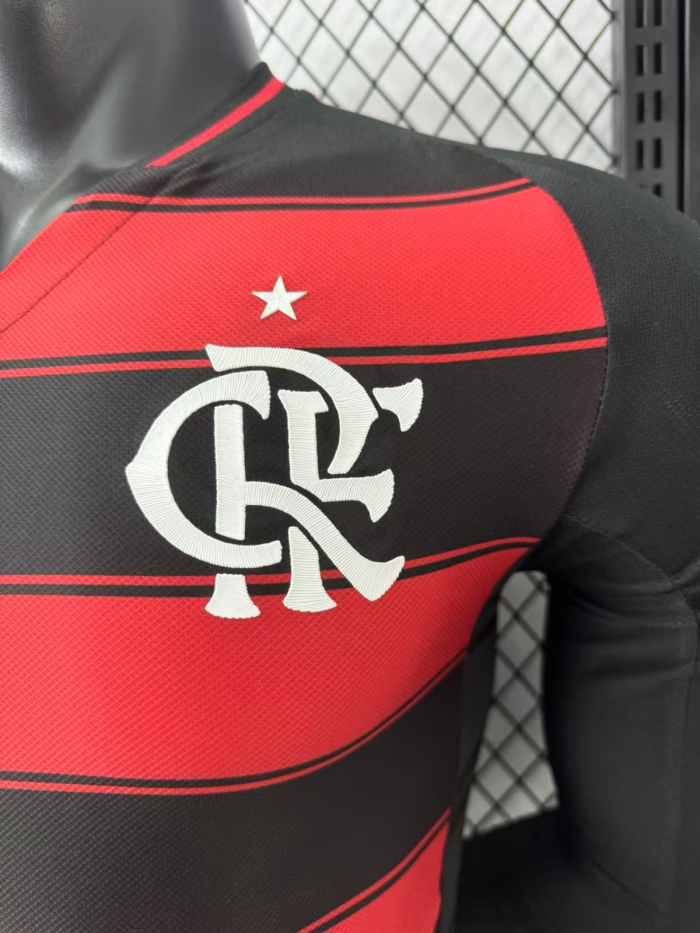 25-26 Flamengo Home Long Sleeve  Player Version Soccer Jersey 长袖