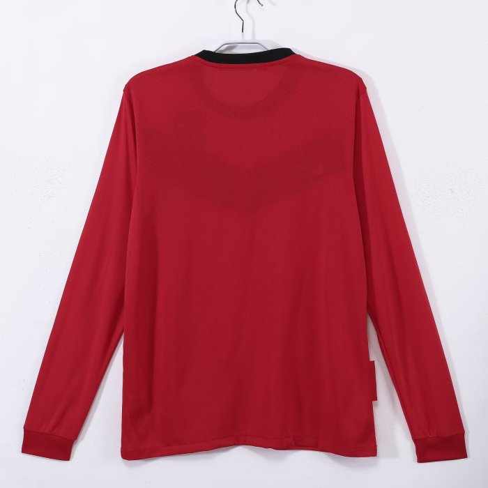 2010 Man Utd Home Long sleeves Retro Soccer Jersey