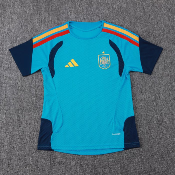 2026 Spain Blue High Quality Player Version Training Short Suit (球员套装)