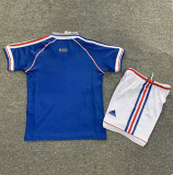 1998 France Home Retro Kids Soccer Jersey