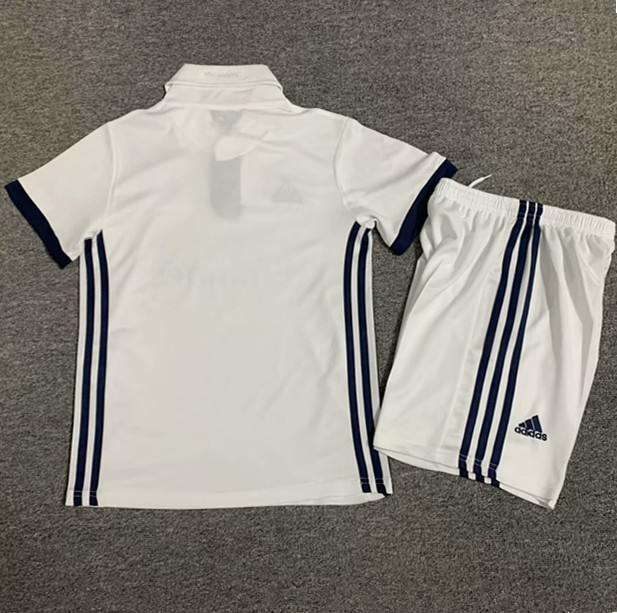 2016-2017 RMA Home Retro Kids Soccer Jersey