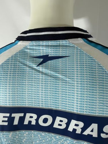 2003-2004 Racing Club Retro Soccer Jersey