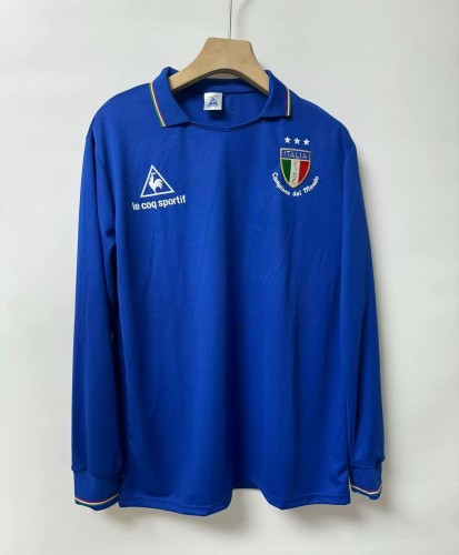 1982 Italy Special Edition Long sleeves Retro Soccer Jersey