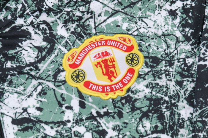 24-25 Man Utd High Quality Half Pull Tracksuit