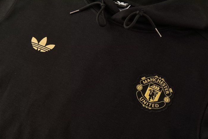 26-27 Man Utd Black Hoodie Tracksuit (卫衣套装)