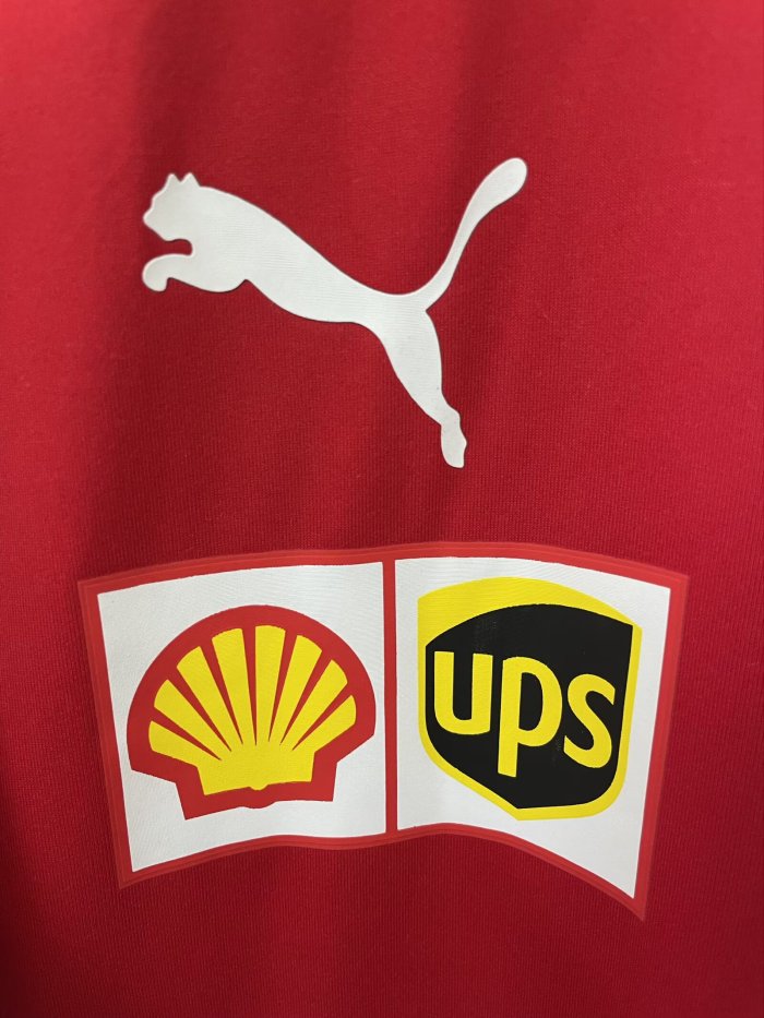 2025 F1 Ferrari New Pattern Red Short Sleeve Racing Suit