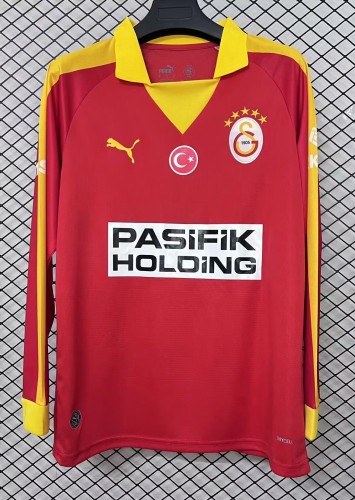 25-26 Galatasaray Red Long Sleeve Fans Soccer Jersey (长袖)