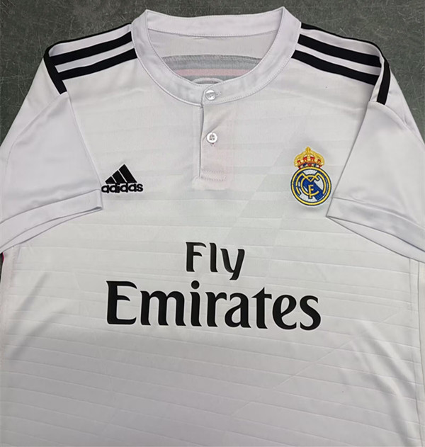 2014-2015 RMA Home Retro Kids Soccer Jersey
