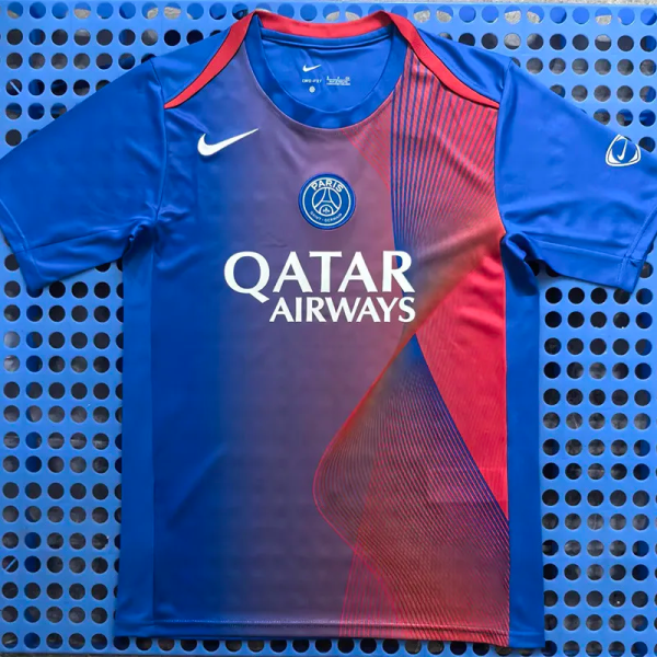 25-26 PSG Blue Red Training Shirts 1:1 Thai Quality