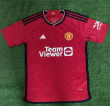 23-24 Man Utd Home 1:1 Fans Soccer Jersey