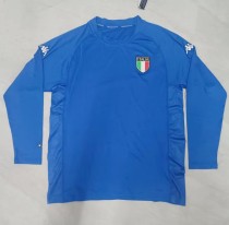 2002 Italy Home Long sleeves Retro Soccer Jersey