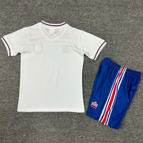 1982 England Home Kids Retro Soccer Jersey