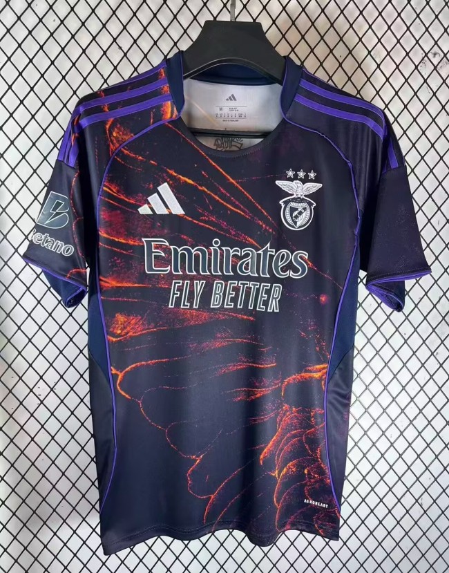 25-26 Benfica Fourth Fans Soccer Jersey*广告在右手