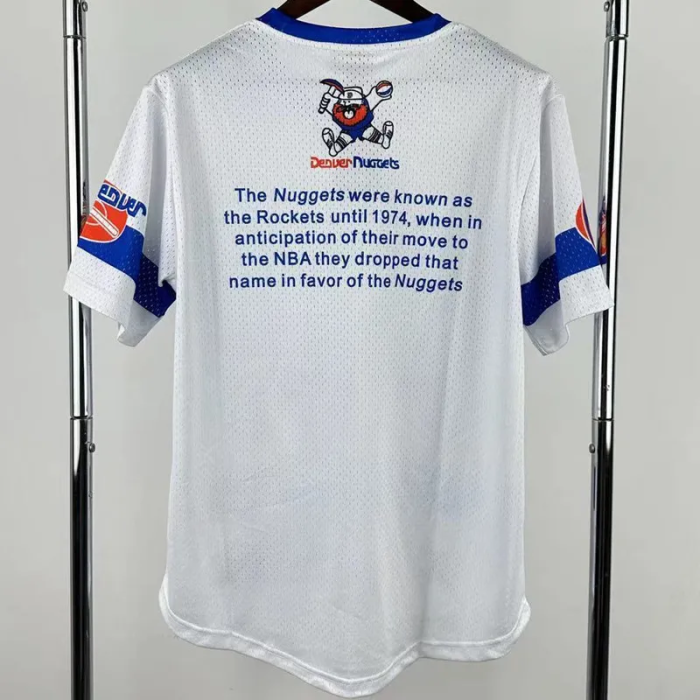 2026 Nuggets White Retro High Quality Casual T-Shirt #MN