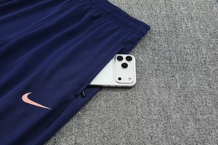 25-26 France High Quality Half Pull Tracksuit