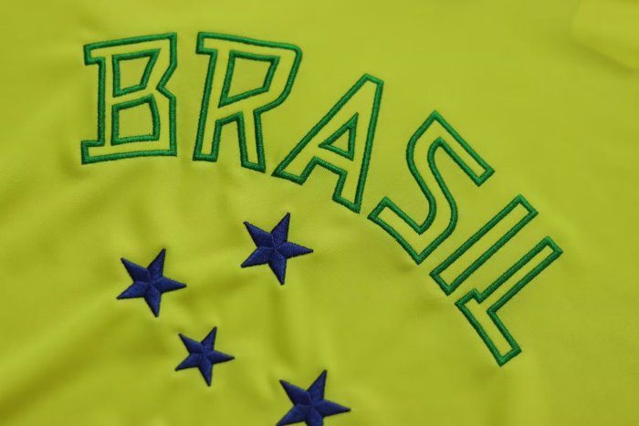 1958 Brazil Home Retro Soccer Jersey