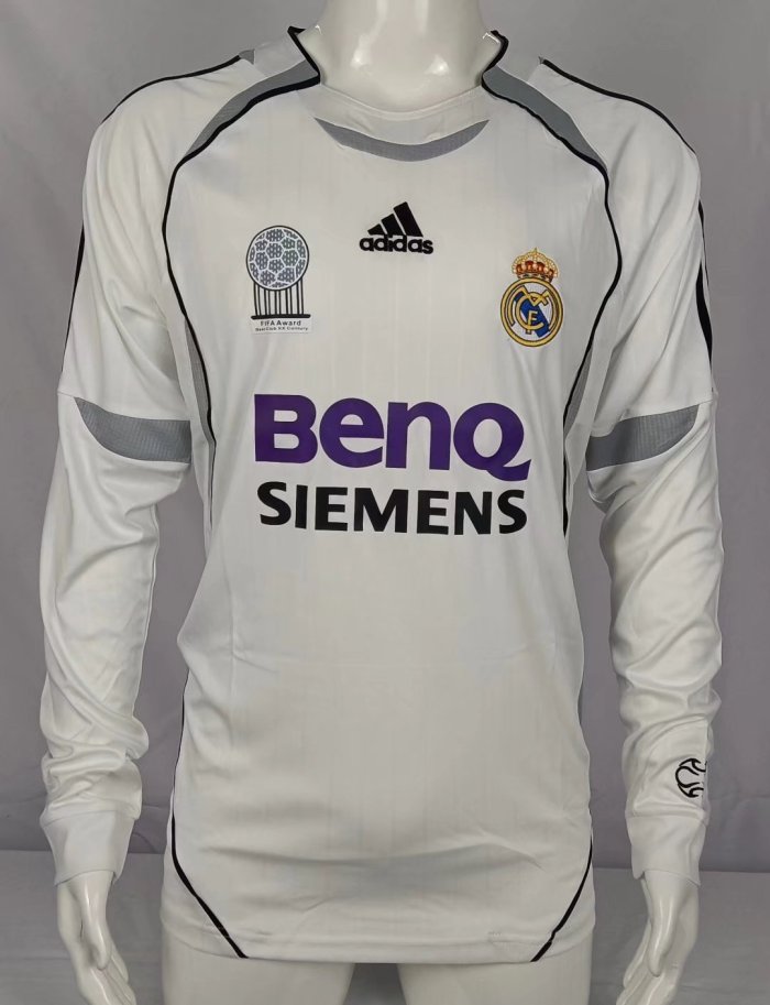 2006 RMA Home Long Sleeve Retro Soccer Jersey